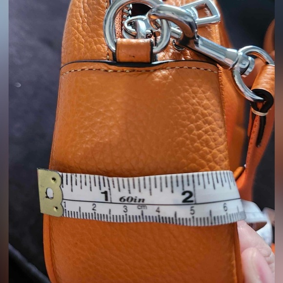 Orange Coach crossbody leather bag - Picture 10 of 16